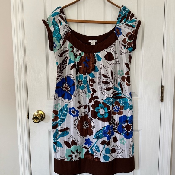 Amanda Lane Tops - Vintage Amanda Lane Hawaiian Floral Cotton Dress Size 10 Tropical Print Resort